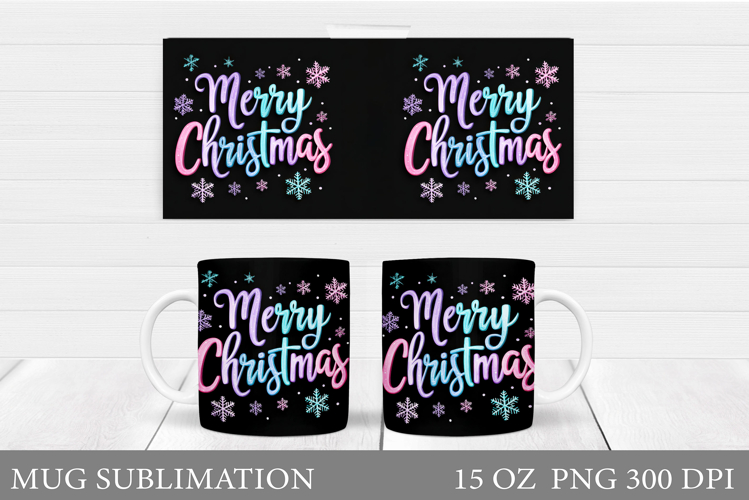 Christmas Mug Wrap Design. Christmas Mug Sublimation