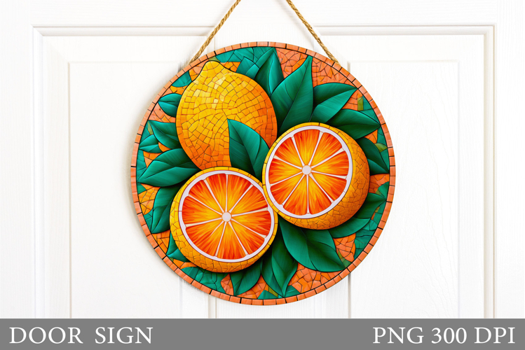 Lemons Door Sign Design. Lemons Sublimation