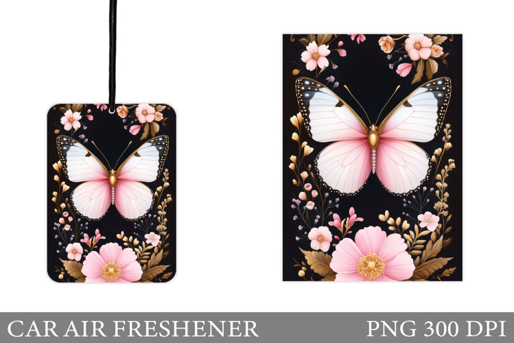 Butterfly Car Air Freshener. Car Air Freshener Sublimation