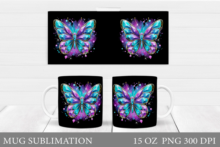 Butterfly Mug Design. Butterfliy Mug Sublimation