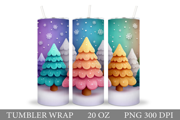Christmas Tree Tumbler Design. Christmas Tree Sublimation