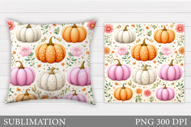 Pumpkin Pillow Design. Pumpkin Sublimation