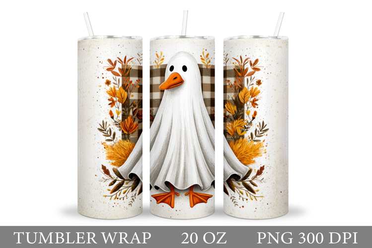 Ghost Goose Tumbler Sublimation. Halloween Tumbler Design