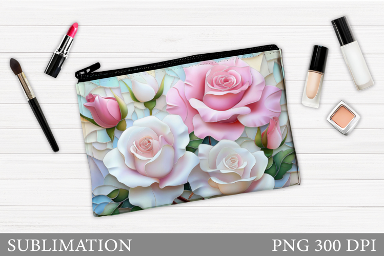 Roses Makeup Bag Design. Roses Sublimation