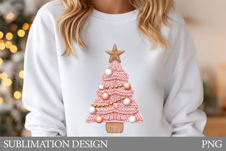 Christmas Tree Sublimation. Crochet Christmas Tree T-Shirt
