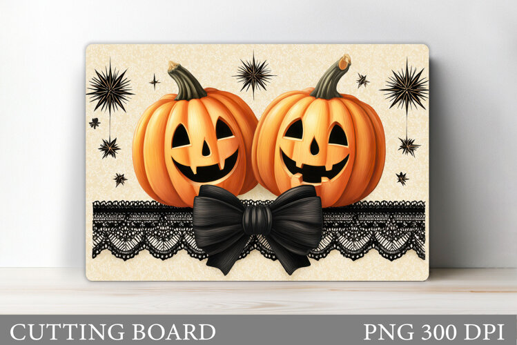 Halloween Pumpkin Cutting Board. Halloween Cutting Board example image 1