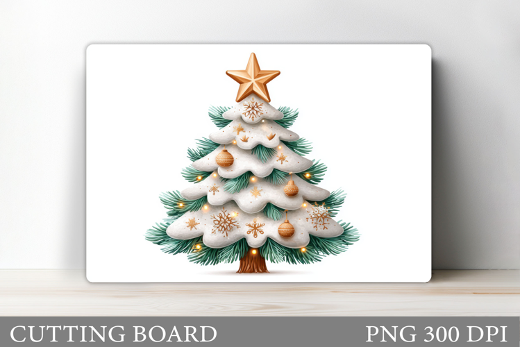 Christmas Tree Cutting Board Design. Kitchen Cutting Board