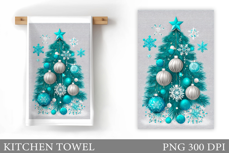 Christmas Tree Kitchen Towel. Christmas Kitchen Towel
