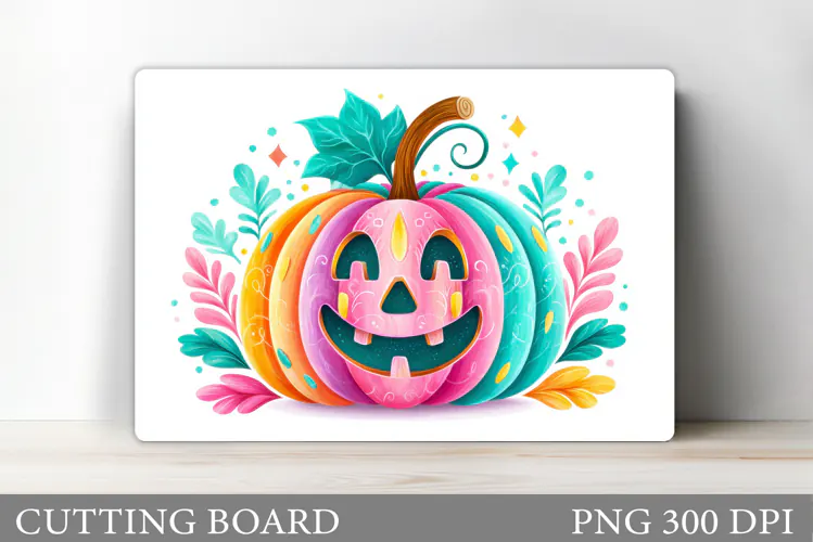 Halloween Pumpkin Cutting Board. Halloween Cutting Board