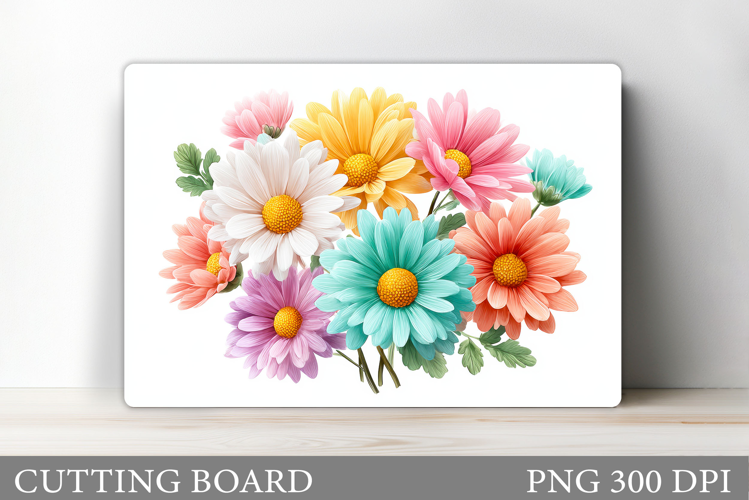 Flowers Cutting Board. Floral Cutting Board Sublimation