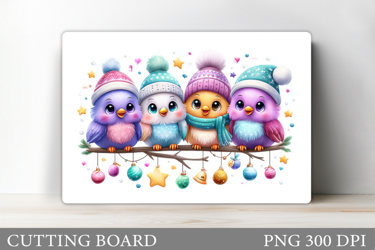 Christmas Bird Cutting Board. Christmas Cutting Board Design