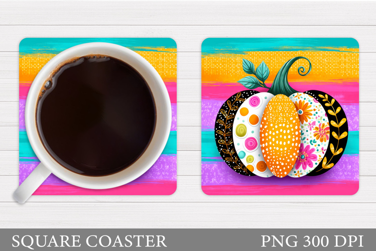 Pumpkin Coaster Design. Pumpkin Sublimation