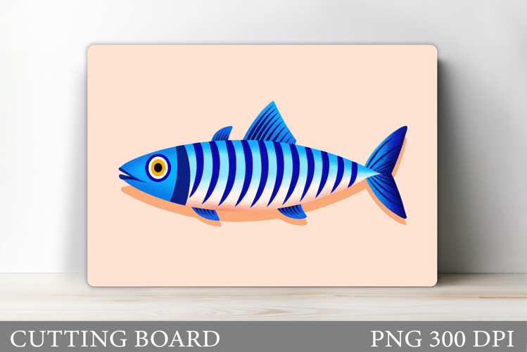 Fish Cutting Board Design. Fish Sublimation