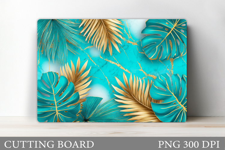 Tropical Leaves Cutting Board. Tropical Cutting Board