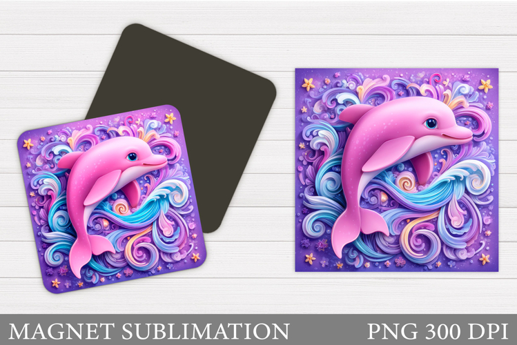 Dolphin Magnet Sublimation. Dolphin Sublimation
