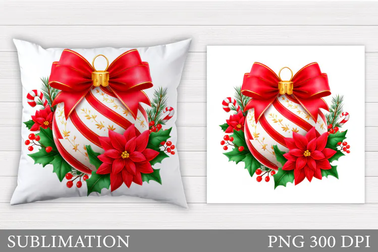 Christmas Pillow Design. Christmas Sublimation