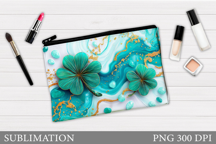 Clover Makeup Bag Design. Clover Cosmetics Bag Sublimation