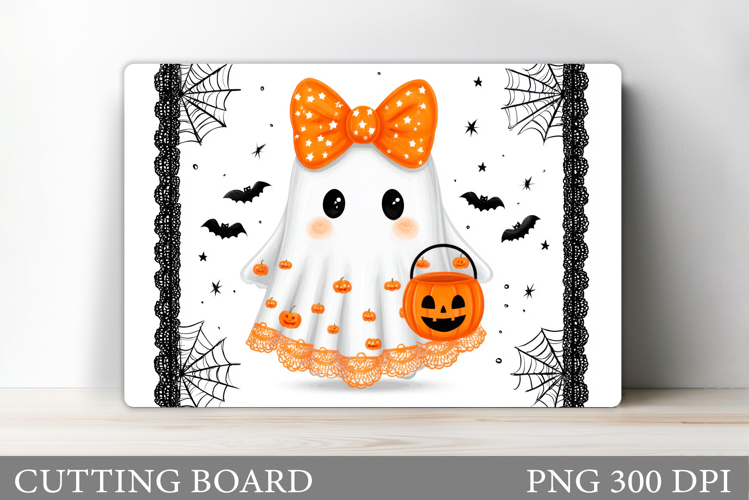Halloween Ghost Cutting Board. Halloween Cutting Board