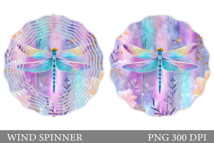 Dragonfly Wind Spinner Design. Dragonfly Sublimation