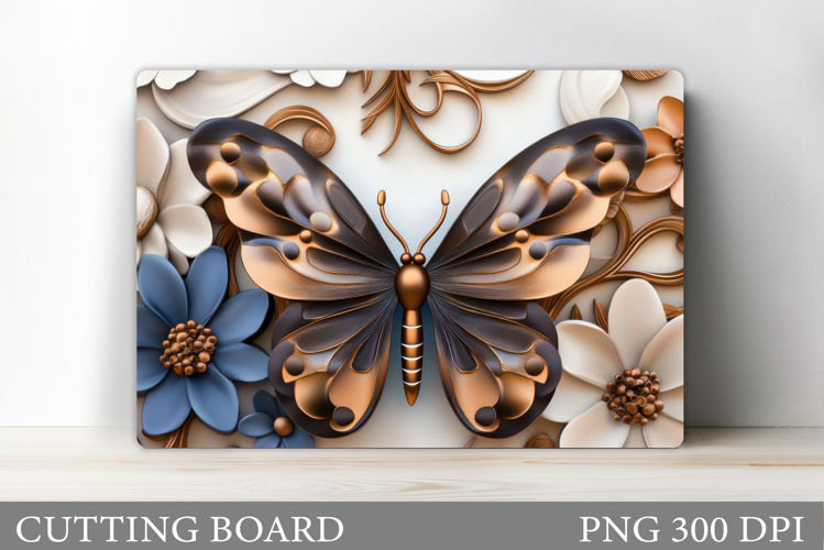 Butterfly Cutting Board Design. Butterfly Sublimation