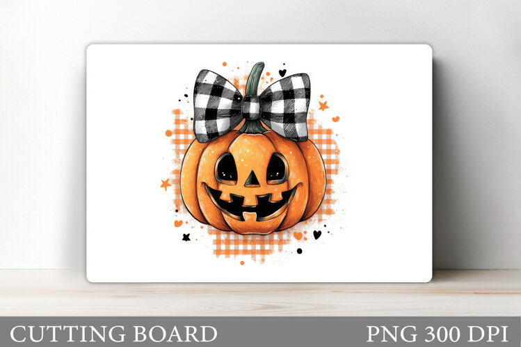 Halloween Pumpkin Cutting Board. Halloween Cutting Board example image 1