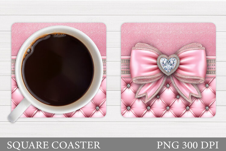 Bow Coaster Design. Bow Sublimation example image 1