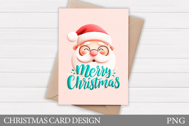 Christmas Card Design. Santa Claus Card Printable