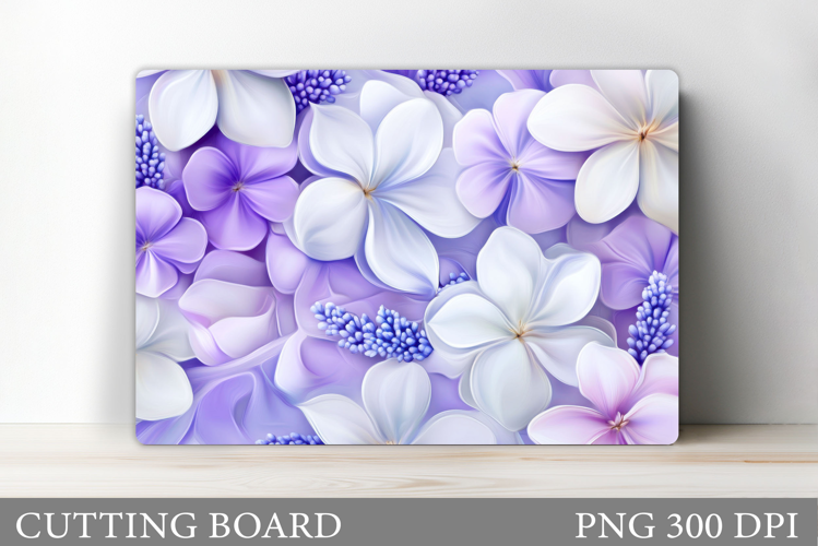 Flowers Cutting Board. Floral Cutting Board Sublimation