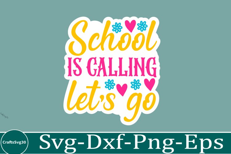 Back To School sticker svg Design School   Teacher SVG