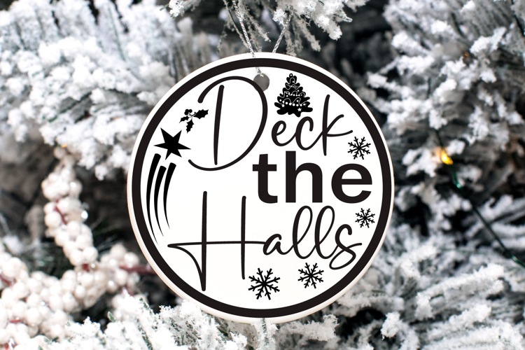 Christmas Round sign Svg Design Round Sign SVG quotes