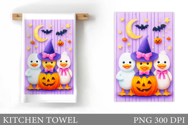 Halloween Goose Kitchen Towel. Halloween Kitchen Towel