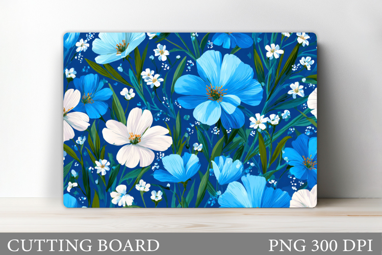Floral Cutting Board Design. Flowers Cutting Board