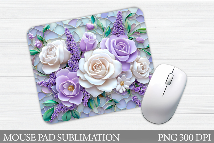 Roses Mouse Pad Design. Flowers Mouse Pad Sublimation