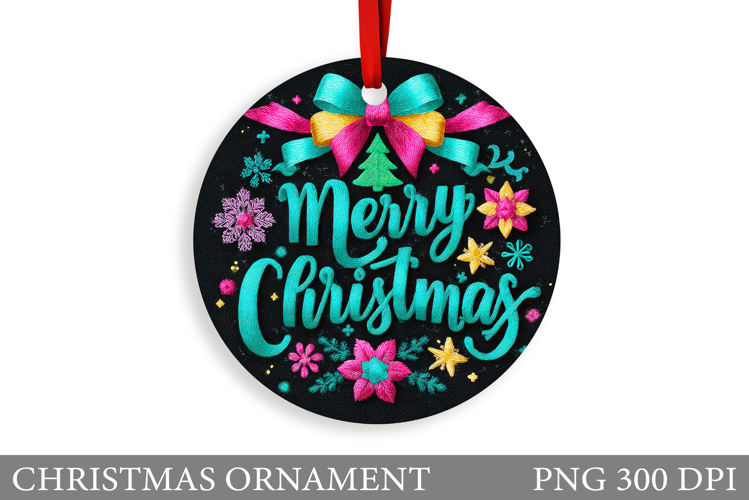 Christmas Ornament Sublimation. Merry Christmas Ornament