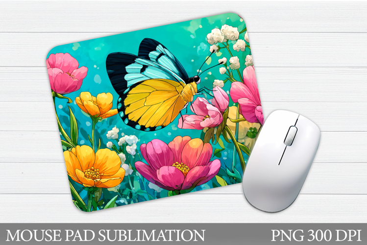 Butterfly Mouse Pad Design. Butterfly Sublimation