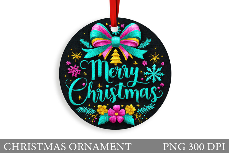 Christmas Ornament Sublimation. Merry Christmas Ornament