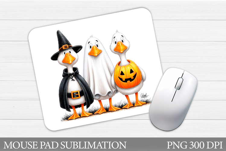Halloween Goose Mouse Pad. Halloween Mouse Pad Design
