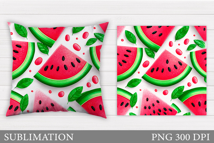 Watermelon Pillow Design. Watermelon Sublimation