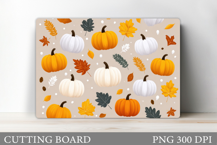 Fall Pumpkin Cutting Board. Fall Kitchen Cutting Board