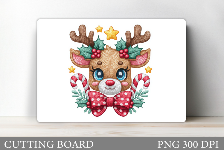 Christmas Deer Cutting Board. Christmas Cutting Board Design