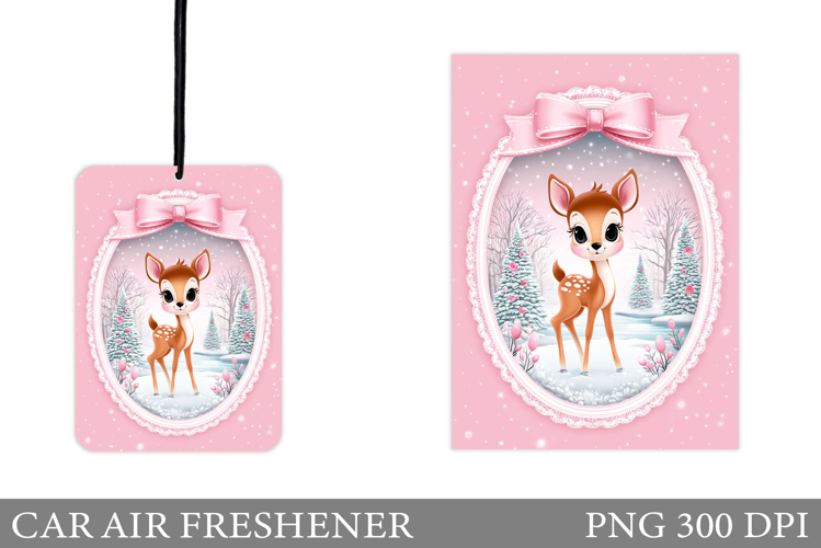 Cute Deer Car Air Freshener. Christmas Car Air Freshener