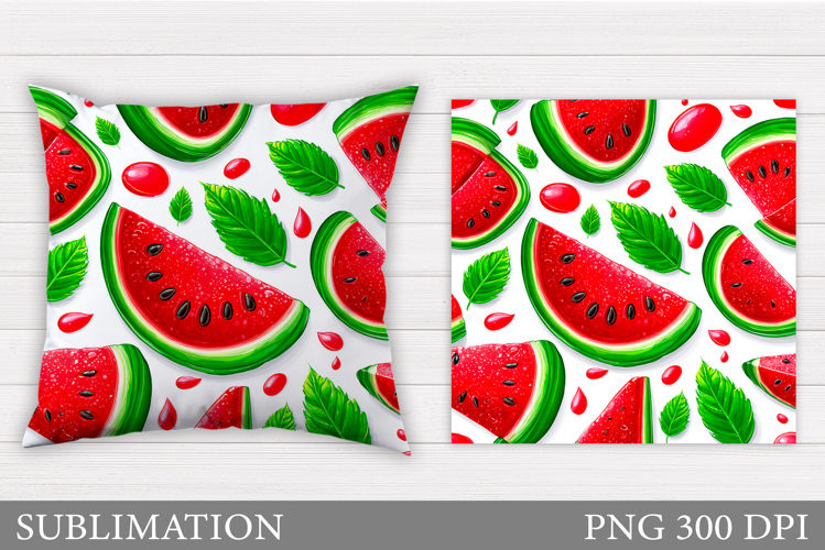 Watermelon Pillow Design. Watermelon Sublimation