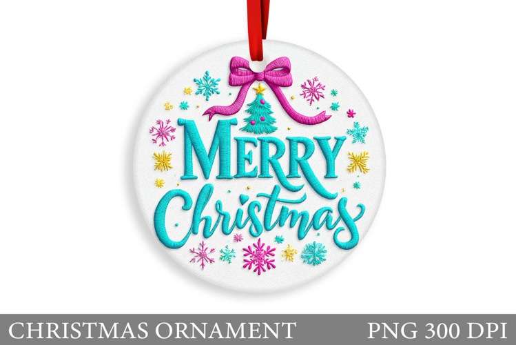 Christmas Ornament Sublimation. Merry Christmas Ornament