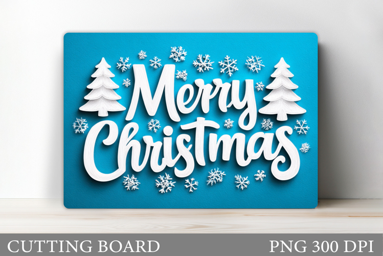 Christmas Tree Cutting Board Design. Kitchen Cutting Board