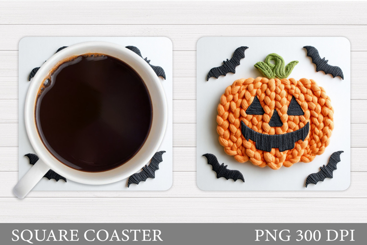 Halloween Pumpkin Coaster. Halloween Coaster Design