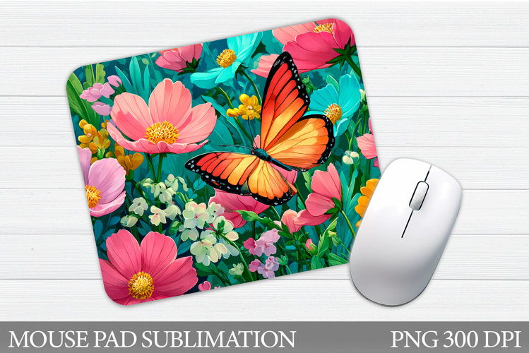 Butterfly Mouse Pad Design. Butterfly Sublimation
