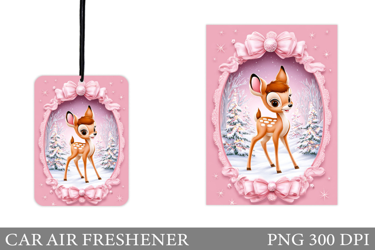 Cute Deer Car Air Freshener. Christmas Car Air Freshener