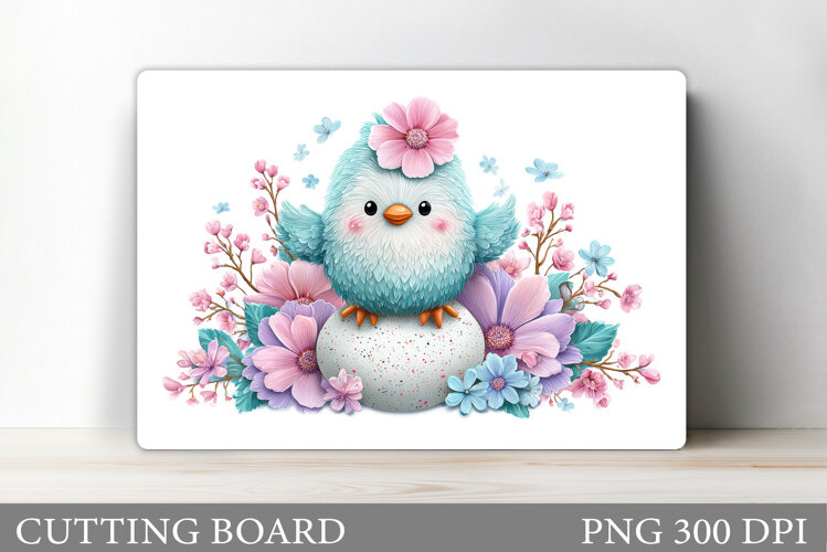 Cute Bird Cutting Board Design. Cute Bird Sublimation example image 1