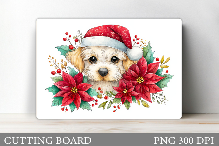 Christmas Dog Cutting Board. Christmas Cutting Board Design