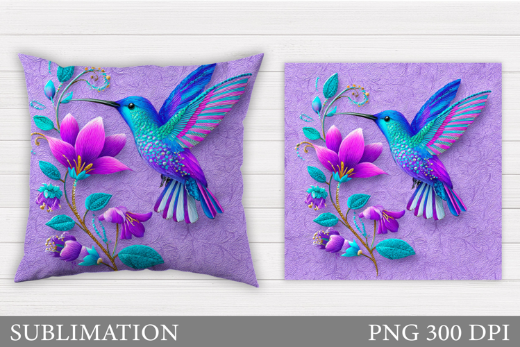 Hummingbird Sublimation. Hummingbird Pillow Sublimation